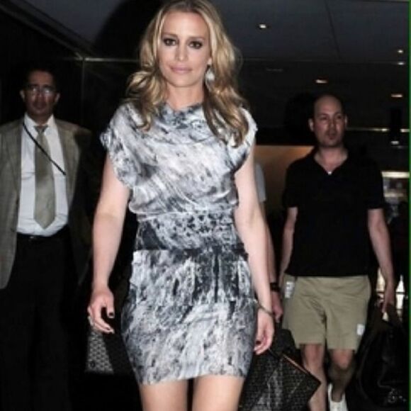 EC HELMUT LANG SILK HEATHEN DRESS, AS SEEN ON CELEBRITIES SZ. 0 - Picture 3 of 6